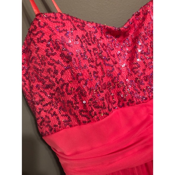 Pink Strapless Prom Dress - Picture 6 of 7